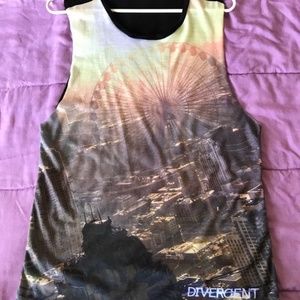 YA Divergent muscle sleeveless tank top shirt